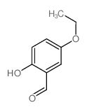 5-乙氧基-2-羟基-苯甲醛结构式