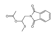 [2-(1,3-dioxoisoindol-2-yl)-1-methylsulfanylethyl] acetate Structure