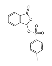 3-[(p-toluenesulfonyl)oxy]phthalide结构式