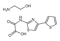 2-aminoethanol,2-oxo-2-[(4-thiophen-2-yl-1,3-thiazol-2-yl)amino]acetic acid结构式