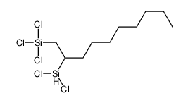 trichloro(2-dichlorosilyldecyl)silane结构式