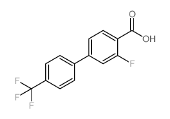 3-FLUORO-4'-(TRIFLUOROMETHYL)-[1,1'-BIPHENYL]-4-CARBOXYLIC ACID Structure