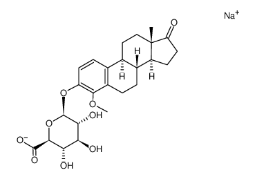 sodium (4-methoxy-17-oxo-1,3,5(10)-estatrien-3-yl-β-D-glucopyranosid)uronate Structure
