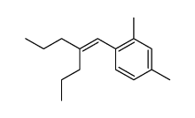 1-(2,4-dimethyl-phenyl)-2-propyl-pent-1-ene结构式