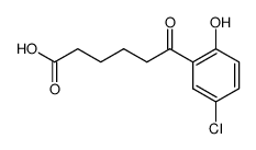 6-(5-chloro-2-hydroxy-phenyl)-6-oxo-hexanoic acid结构式
