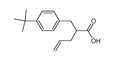 2-(4-tert-butyl-benzyl)-pent-4-enoic acid结构式