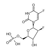 2',5-difluoro-1-arabinosyluridine monophosphate结构式