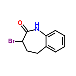 3-溴-1,3,4,5-四氢-2H-1-苯并氮杂卓-2-酮结构式