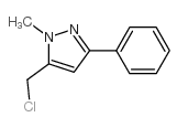 5-(氯甲基)-1-甲基-3-苯基-1H-吡唑结构式