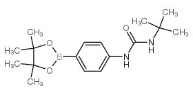4-(3-叔丁基酰脲)苯硼酸频哪酯结构式