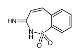 1,1-dioxo-1λ6,2-benzothiazepin-3-amine结构式