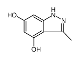 1H-Indazole-4,6-diol, 3-methyl Structure