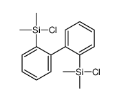 chloro-[2-[2-[chloro(dimethyl)silyl]phenyl]phenyl]-dimethylsilane Structure