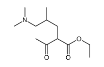 ethyl 2-acetyl-5-(dimethylamino)-4-methylpentanoate结构式