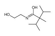 N-(2-hydroxyethyl)-2,3-dimethyl-2-isopropyl butanamide结构式