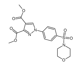 1-[4-(Morpholine-4-sulfonyl)-phenyl]-1H-pyrazole-3,4-dicarboxylic acid dimethyl ester Structure