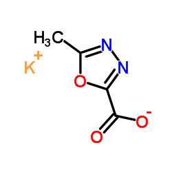 5-甲基-1,3,4-恶二唑-2-羧酸钾结构式