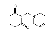 1-(3,6-dihydro-2H-pyridin-1-ylmethyl)piperidine-2,6-dione结构式