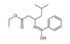 ethyl 3-benzamido-5-methylhexanoate结构式