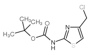 4-(氯甲基)噻唑-2-基氨基甲酸叔丁酯结构式