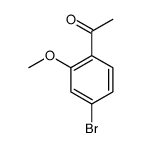 1-(4-溴-2-甲氧基苯基)乙酮结构式