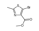 5-溴-2-甲基噻唑-4-羧酸甲酯结构式