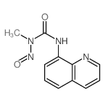 1-methyl-1-nitroso-3-quinolin-8-yl-urea结构式