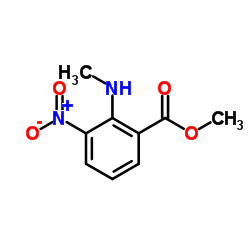 Methyl 2-(methylamino)-3-nitrobenzoate结构式