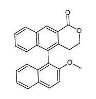 5-(2-methoxynaphthalen-1-yl)-3,4-dihydro-1H-benzo[g]isochromen-1-one结构式