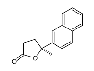 (5S)-5-methyl-5-naphthalen-2-yloxolan-2-one结构式