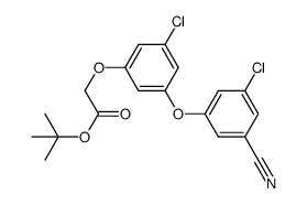 tert-butyl [3-chloro-5-(3-chloro-5-cyanophenoxy)phenoxy]acetate Structure