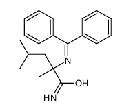 2-(benzhydrylideneamino)-2,4-dimethylpentanamide Structure