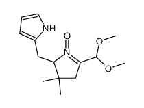 2,3,4,5-tetrahydro-1-(dimethoxymethyl)-3,3-dimethyldipyrrin N10-oxide结构式