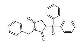1-benzyl-3-diphenylphosphorylpyrrolidine-2,5-dione结构式