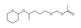 ((4-((tetrahydro-2H-pyran-2-yl)oxy)pentyl)oxy)methyl acetate结构式