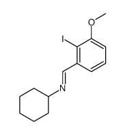 N-cyclohexyl-1-(2-iodo-3-methoxyphenyl)methanimine结构式