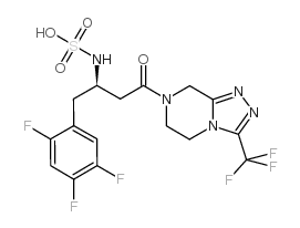 [(2R)-4-oxo-4-[3-(trifluoromethyl)-6,8-dihydro-5H-[1,2,4]triazolo[4,3-a]pyrazin-7-yl]-1-(2,4,5-trifluorophenyl)butan-2-yl]sulfamic acid Structure