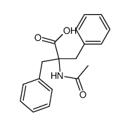 N-acetyl-α,α-dibenzylglycine Structure