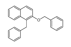 1-benzyl-2-phenylmethoxynaphthalene结构式