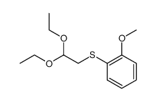 2-(2-methoxythiophenoxy)acetaldehyde diethyl acetal Structure