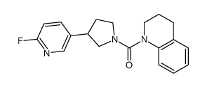 (3,4-Dihydro-2H-quinolin-1-yl)[3-(6-fluoropyridin-3-yl)pyrrolidin-1-yl]methanone Structure