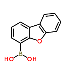 Dibenzo[b,d]furan-4-ylboronic acid structure