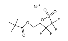 sodium 4-pivaloyloxy-1,1,2,2-tetrafluorobutanesulfonate Structure
