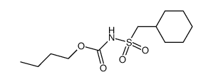 cyclohexylmethanesulfonyl-carbamic acid butyl ester结构式