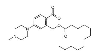 5-(4-methylpiperazin-1-yl)-2-nitrobenzyl dodecanoate Structure