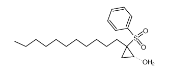 2-(phenylsulfonyl)-2-undecylcyclopropan-1-ol结构式