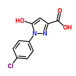 1-(4-Chlorophenyl)-5-hydroxy-1H-pyrazole-3-carboxylic acid Structure