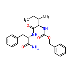 N-[(Benzyloxy)carbonyl]-L-isoleucyl-L-phenylalaninamide结构式