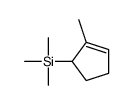 trimethyl-(2-methylcyclopent-2-en-1-yl)silane Structure