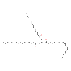 1-Myristoyl-2-Linoleoyl-3-Palmitoyl-rac-glycerol structure